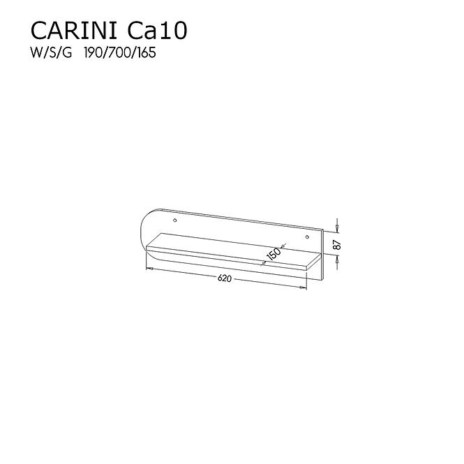 Závesná polica Carini CA10
