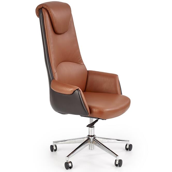 Kancelárske kreslo Calvano  svetlohnedá/tmavohnedá