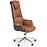 Kancelárske kreslo Calvano  svetlohnedá/tmavohnedá