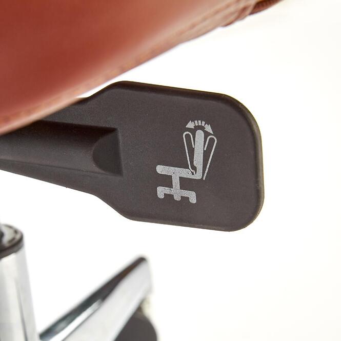 Kancelárske kreslo Calvano  svetlohnedá/tmavohnedá,11