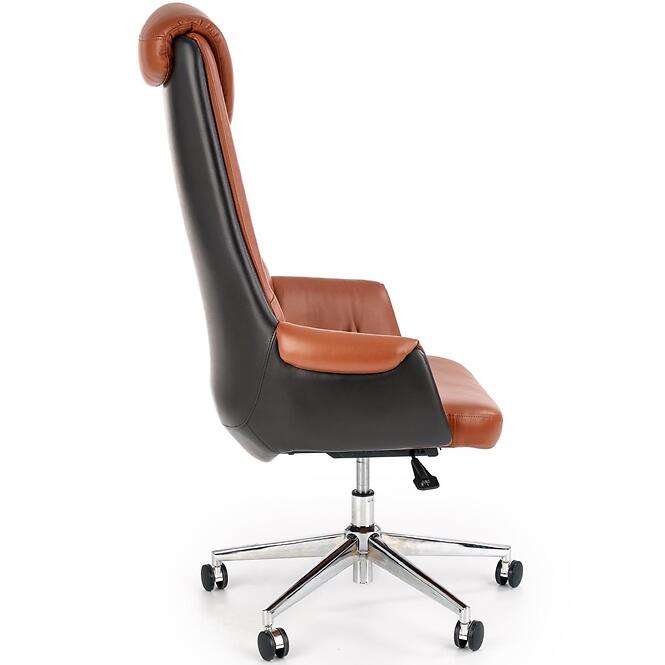 Kancelárske kreslo Calvano  svetlohnedá/tmavohnedá