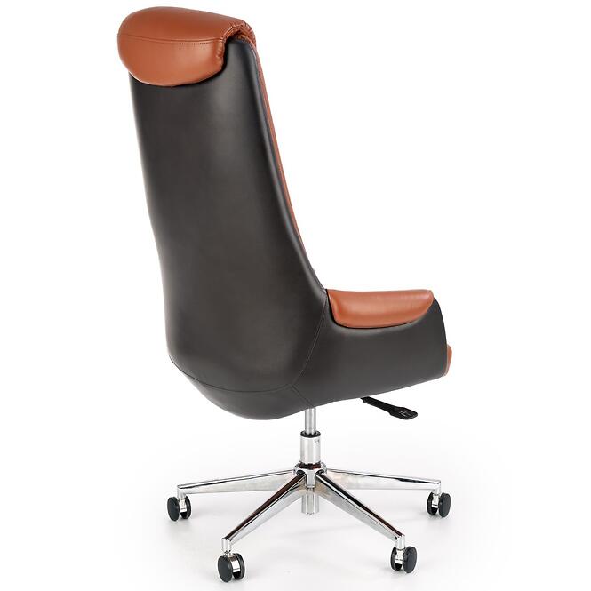 Kancelárske kreslo Calvano  svetlohnedá/tmavohnedá