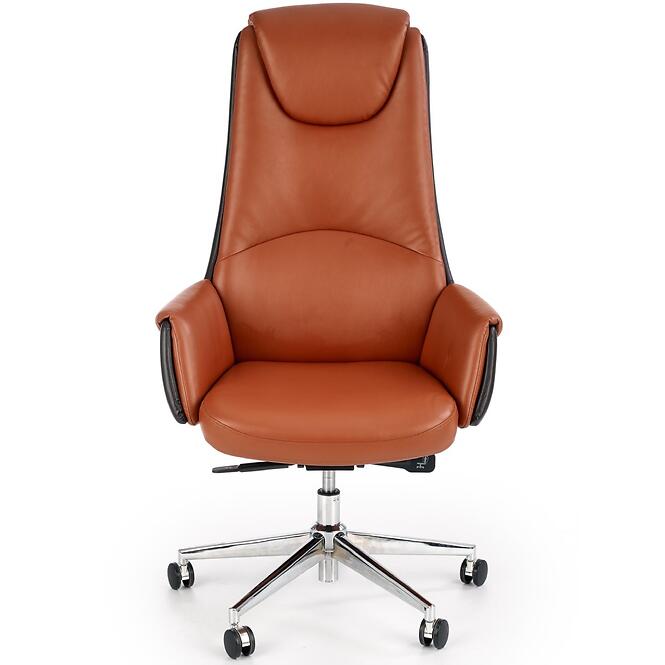 Kancelárske kreslo Calvano  svetlohnedá/tmavohnedá,6