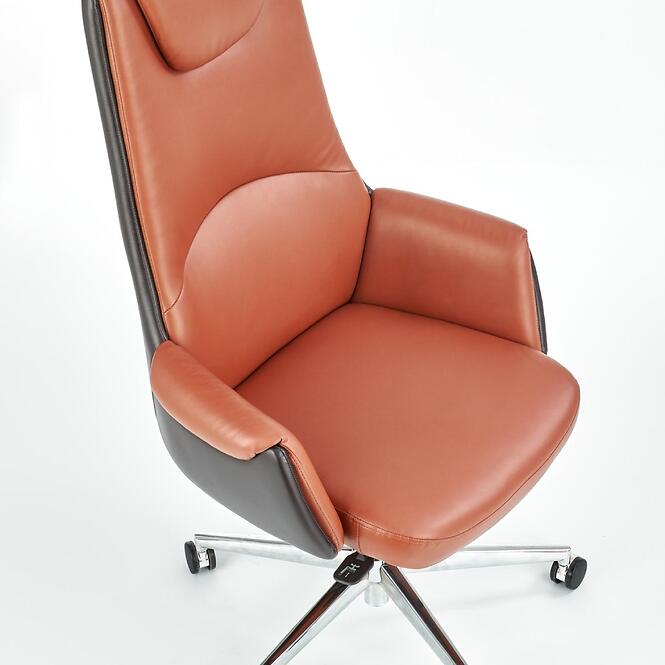 Kancelárske kreslo Calvano  svetlohnedá/tmavohnedá,7