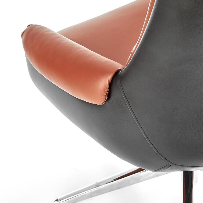 Kancelárske kreslo Calvano  svetlohnedá/tmavohnedá,8