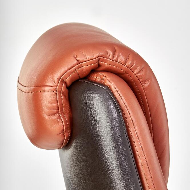 Kancelárske kreslo Calvano  svetlohnedá/tmavohnedá,9