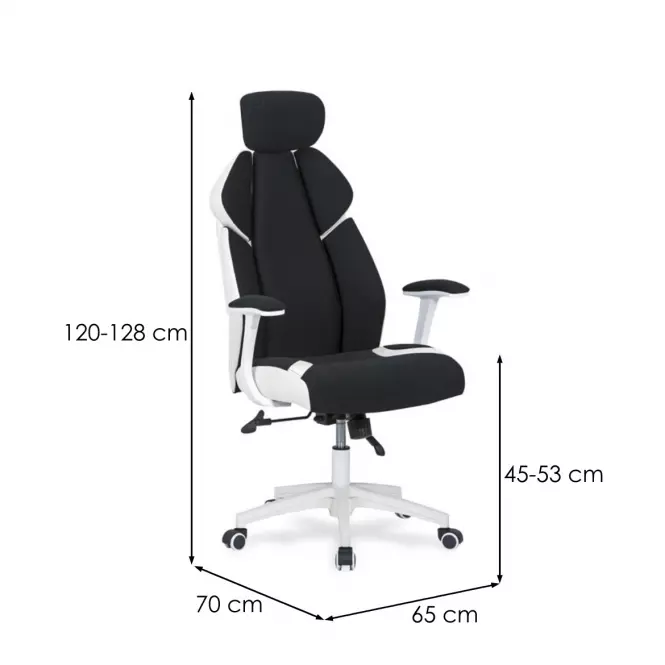 Kancelárske kreslo Chrono čierna/Biely