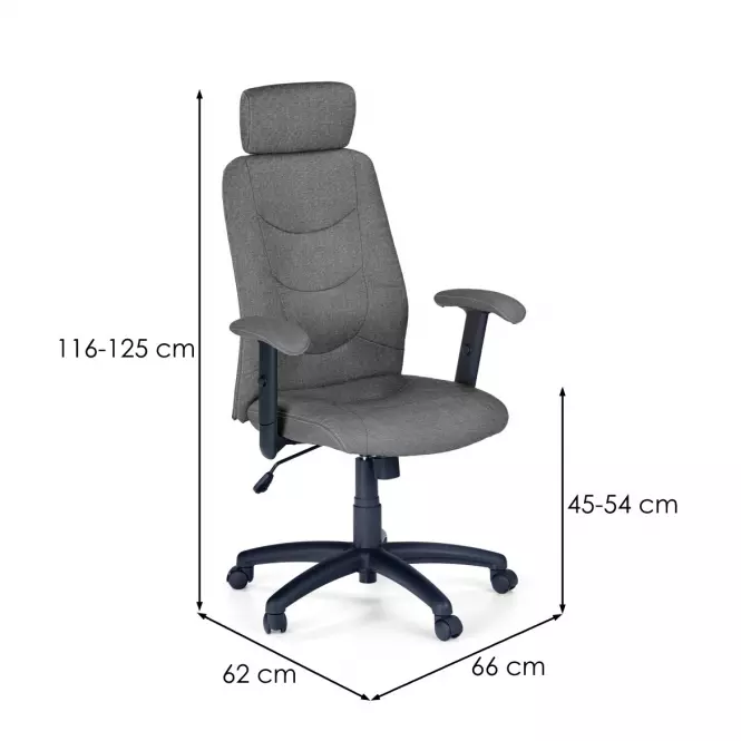 Kancelárske kreslo Stilo 2 Tmavý Šedá