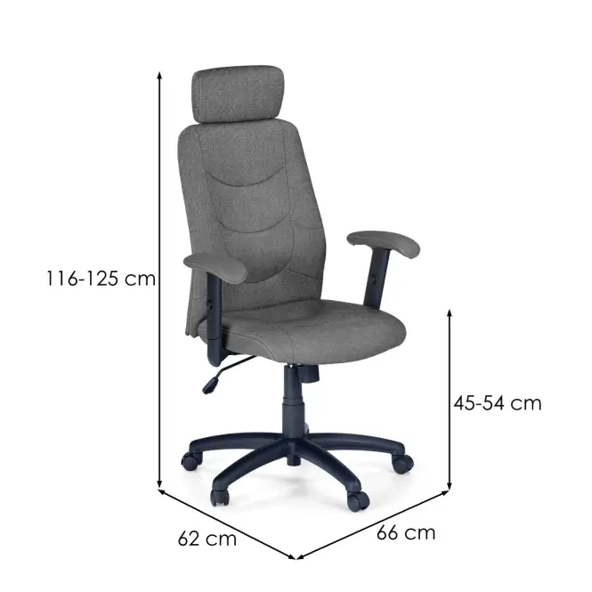 Kancelárske kreslo Stilo 2 Tmavý Šedá,3