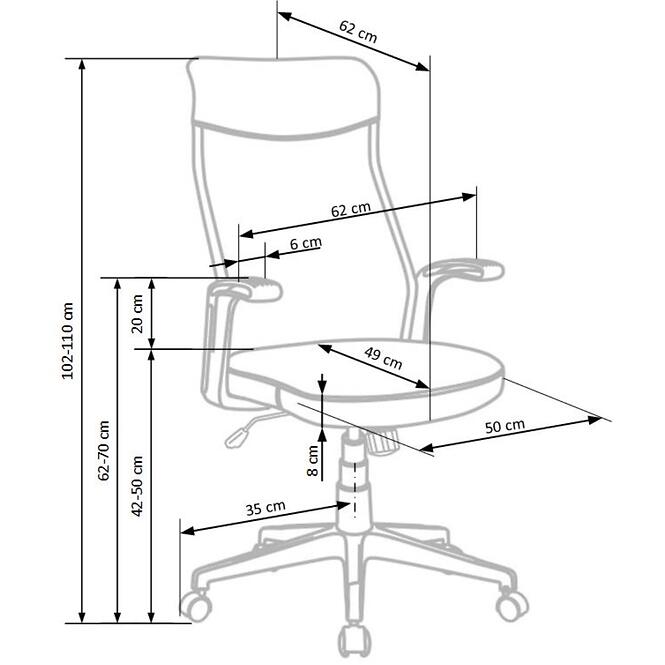Kancelárske kreslo Arctic svetlosivá/sivá