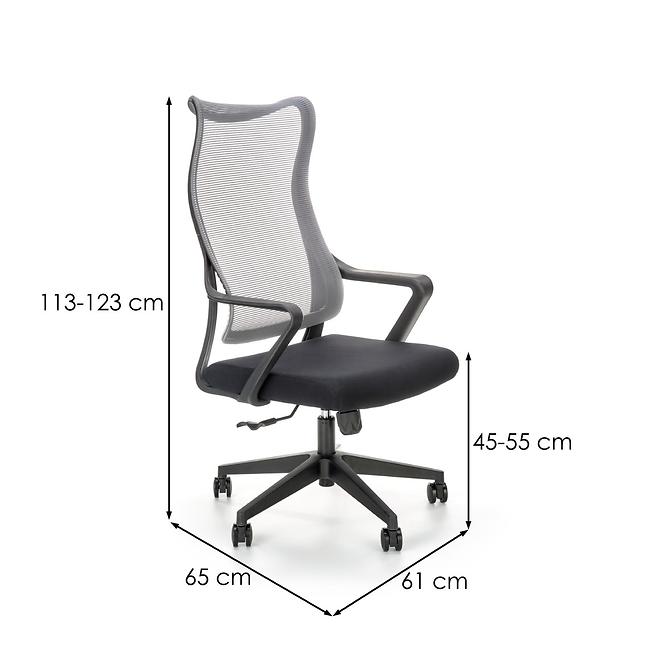 Kancelárske kreslo Loreto Šedá/čierna