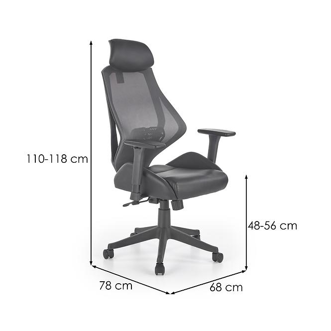 Kancelárske kreslo Hasel čierna/Šedá