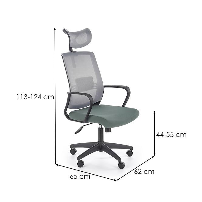Kancelárske kreslo Arsen Šedá,11