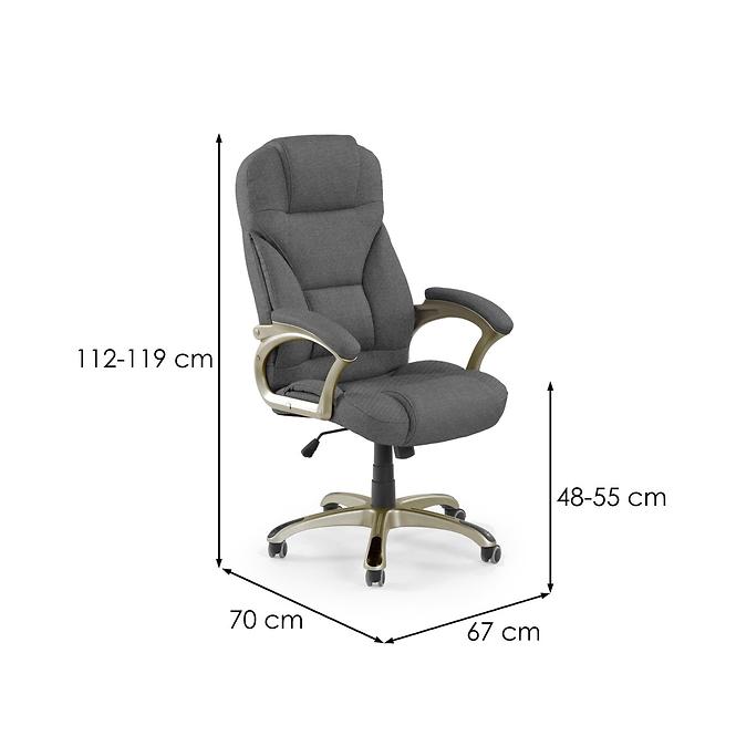 Kancelárske kreslo Desmond 2 Tmavý Šedá