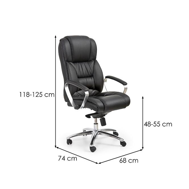 Kancelárske kreslo  Foster čierna Koža,2