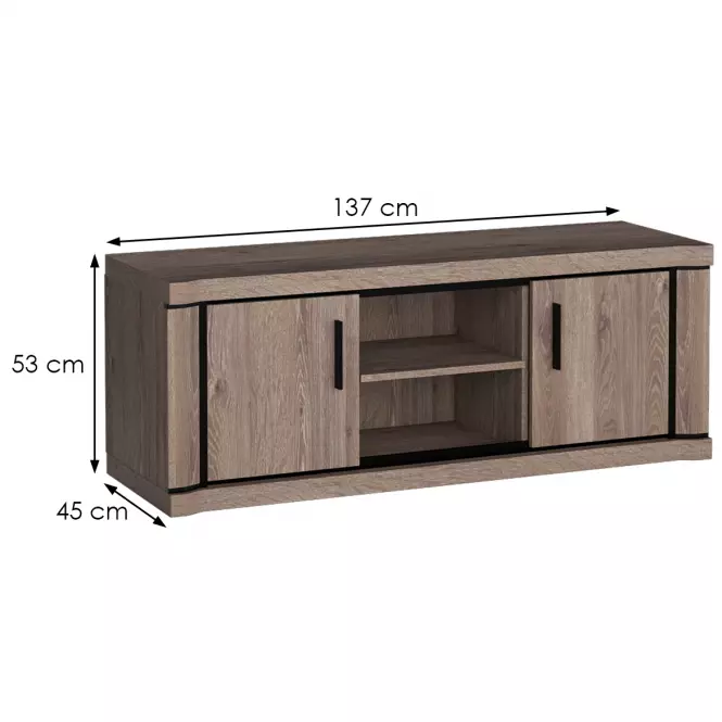 Tv Stolík Dallas D12 hľuzový dub,2