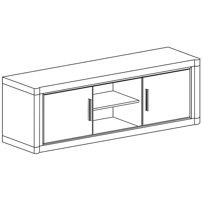 Tv Stolík Dallas D12 hľuzový dub
