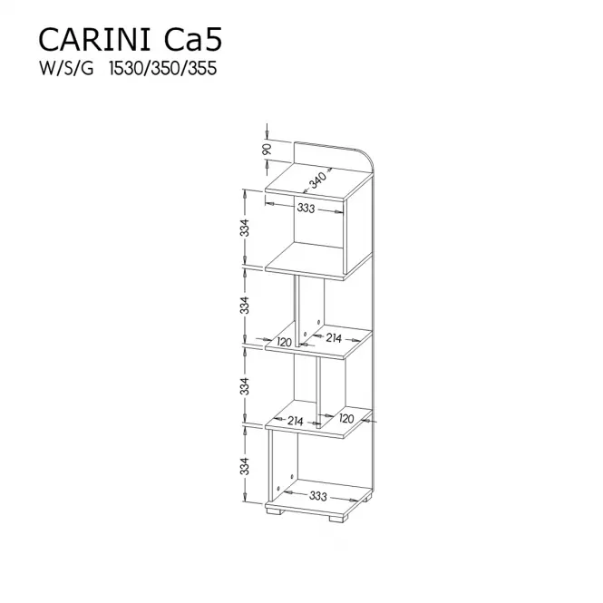 Regál Carini CA5,3
