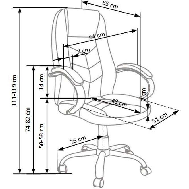Kancelárske kreslo Cody Hnedáowy