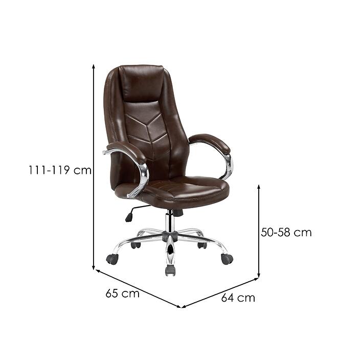 Kancelárske kreslo Cody hnedé,2