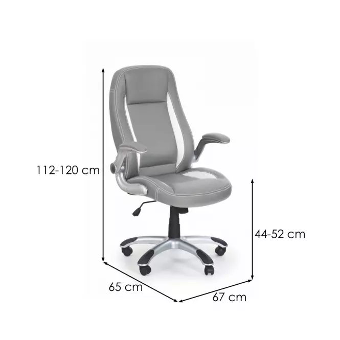 Kancelárske kreslo Saturn Šedá