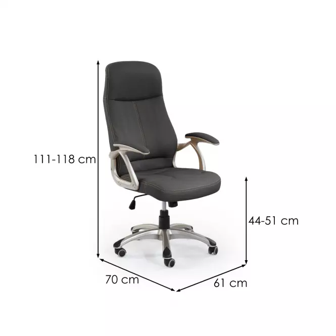 Kancelárske kreslo Edison čierna,2