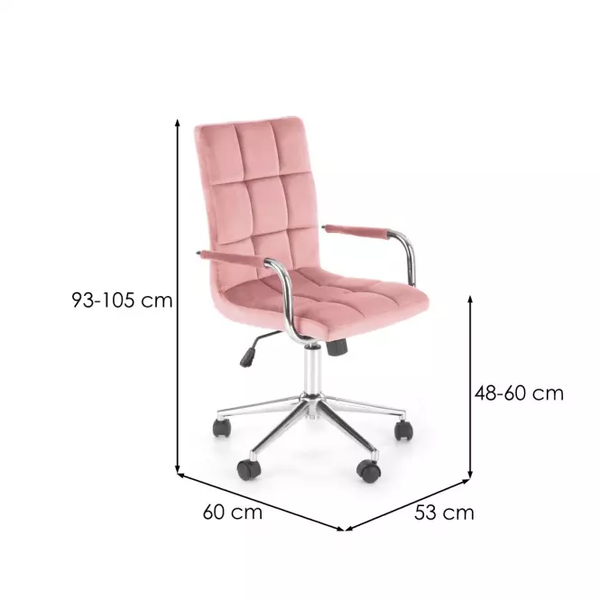 Kancelárske kreslo Gonzo 4 Ružová,2