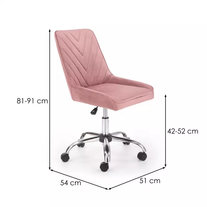 Kancelárske kreslo Rico Ružová,12