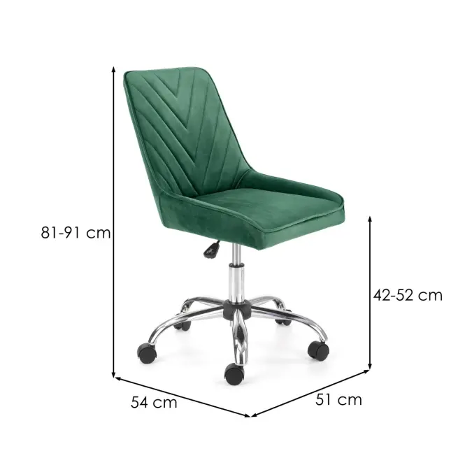 Kancelárske kreslo Rico tmavozelená