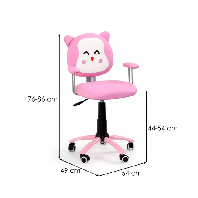 Kancelárske kreslo Kitty Ružová