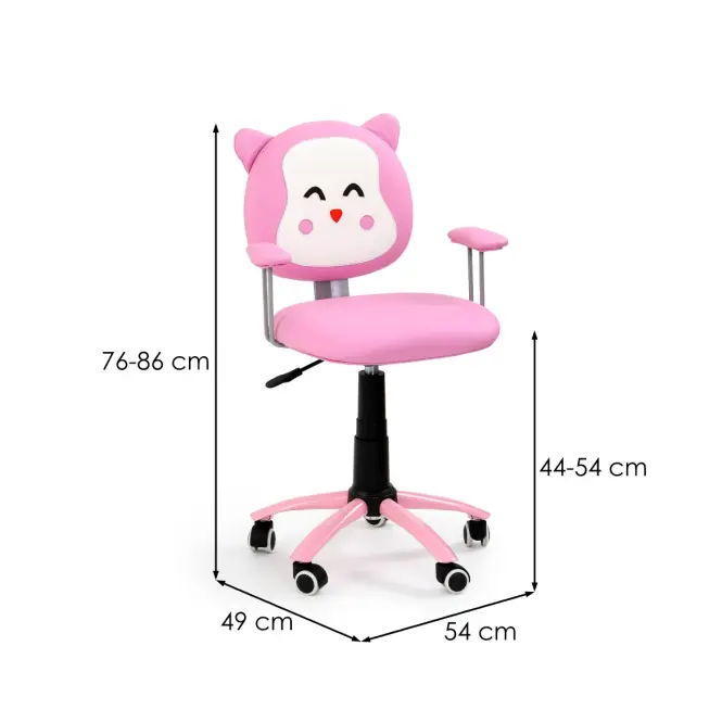 Kancelárske kreslo Kitty Ružová,2