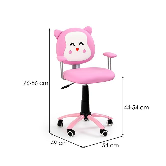 Kancelárske kreslo Kitty Ružová,2