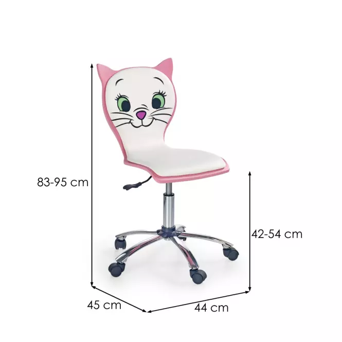 Kancelárske kreslo Kitty 2 Ružová