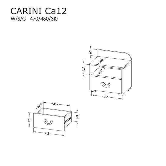 Nočný stolík CA12  Carini