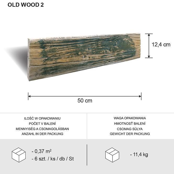 Betónový obkladový kameň Old Wood Dark