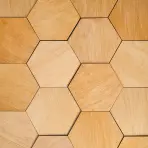 Dekoračný panel hexagon dub svetlý  13x15 cm OP= 0.32m2