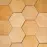 Dekoračný panel hexagon dub svetlý  13x15 cm OP= 0.32m2