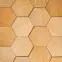 Dekoračný panel hexagon dub svetlý  13x15 cm OP= 0.32m2