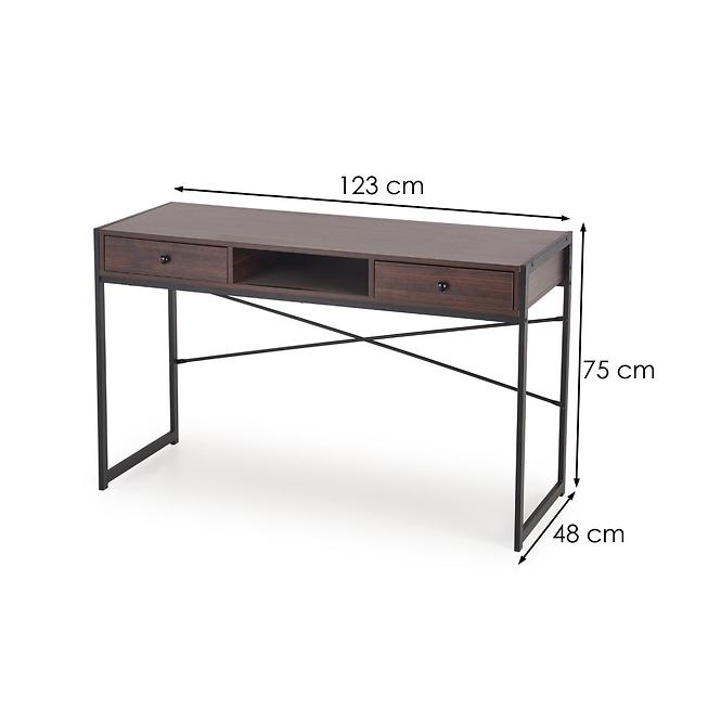 Písací Stôl B-46 Orechový/Čierna,5