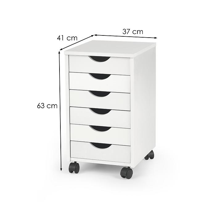 Skrinka Na Kolieskach Simon 2 Biely,2
