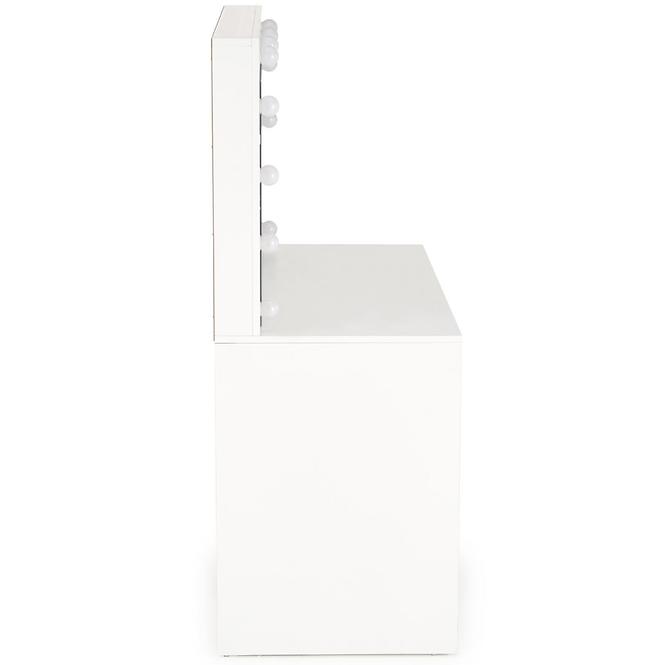 Toaletný Stolík Hollywood Xl Biely,3