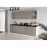 Kuchynská linka Stilo claygrey/biela 260 bez dosku