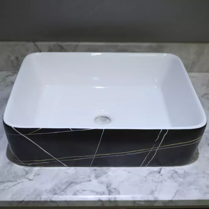Umývadlo Elicia black marmor