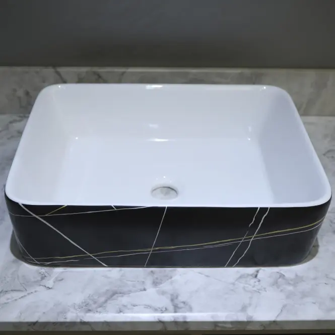 Umývadlo Elicia black mramor,2