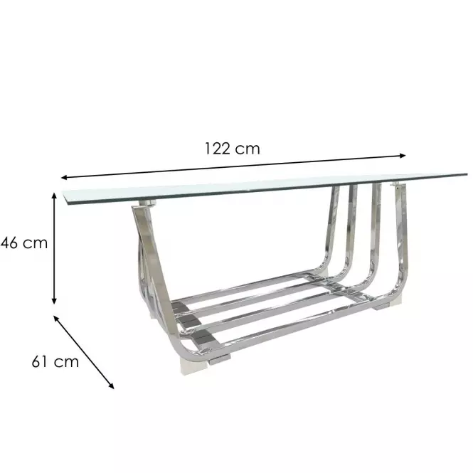 .Konferenčný stolík CF60047-A TRANSP.. GLASS.