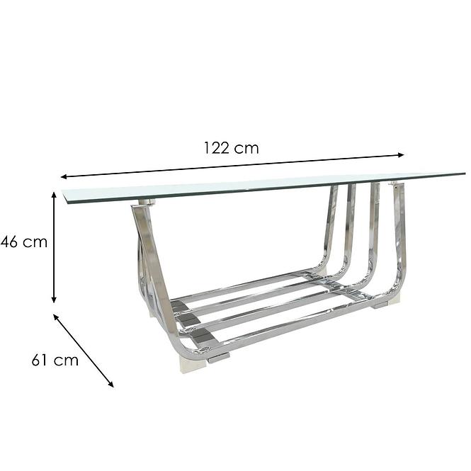 .Konferenčný stolík CF60047-A TRANSP.. GLASS.