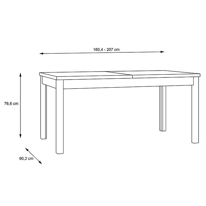 Rozkladací stôl Gudrid 160