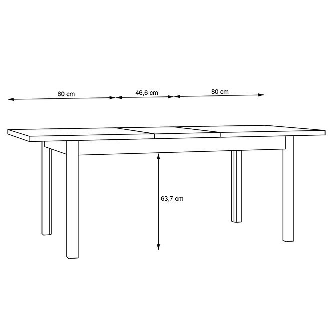 Rozkladací stôl Gudrid 160