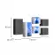 Komoda Switch SB IV grafit/biela,2