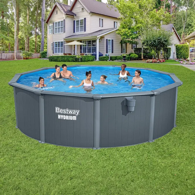 Bazén oceľový Hydrium 4,9x1,3 m antracit 561CU,10